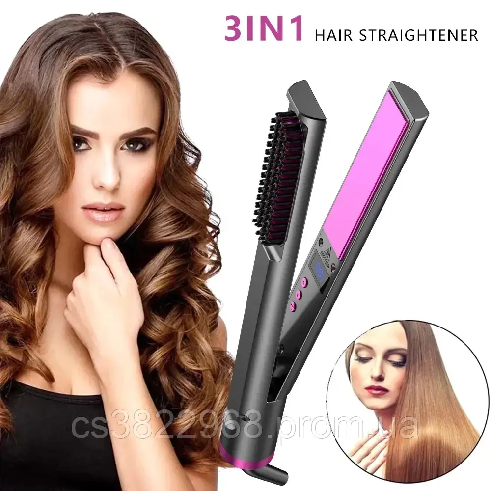 Выпрямитель для волос 3в1 Hair Straightener 3in1 - фото 3 - id-p1874678296