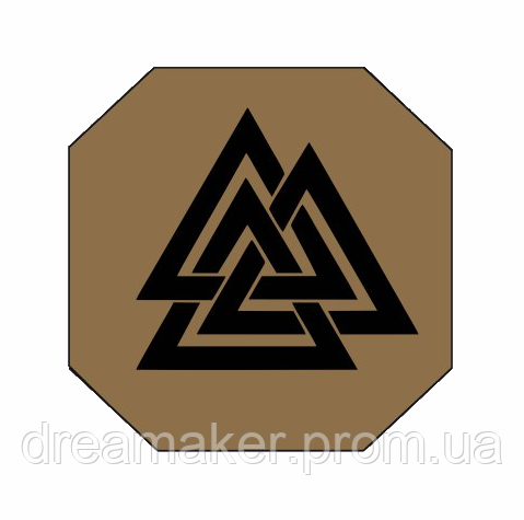Шеврон Один валькут викинг Valknut Шевроны на заказ Военные шевроны ...