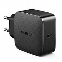 Зарядний пристрій UGREEN CD217 GaN 65W 1xUSB-C, PD3.0, QC4.0 Wall Charger Black (70817)