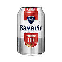 Пиво безалкогольное светлое фильтрованное Bavaria Malt Strawberry, Non Alcoholic, 0.33 л