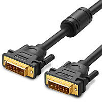 Кабель Ugreen DV101 DVI (24+1) Male to Male Cable Gold Plated 1.5 м Black (11606)