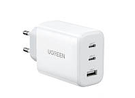 Сетевое зарядное устройство Ugreen CD275 65Вт 2xUSB-C 1xUSB-A Fast Charger White (UGR-90496)