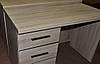 Стіл письмовий 1D1S Соло Дуб Сонома ВМВ, фото 2