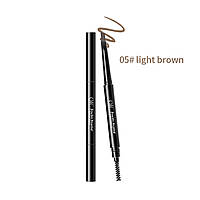 Автоматический карандаш для бровей QIC Dazzling Eyes Double Eyebrow Pencil (Светло-коричневый)