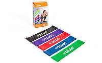 Набор резинок для фитнеса 5в1, фитнес резинки, ленты для фитнеса в коробке, ленты сопротивления в наборе 5шт.
