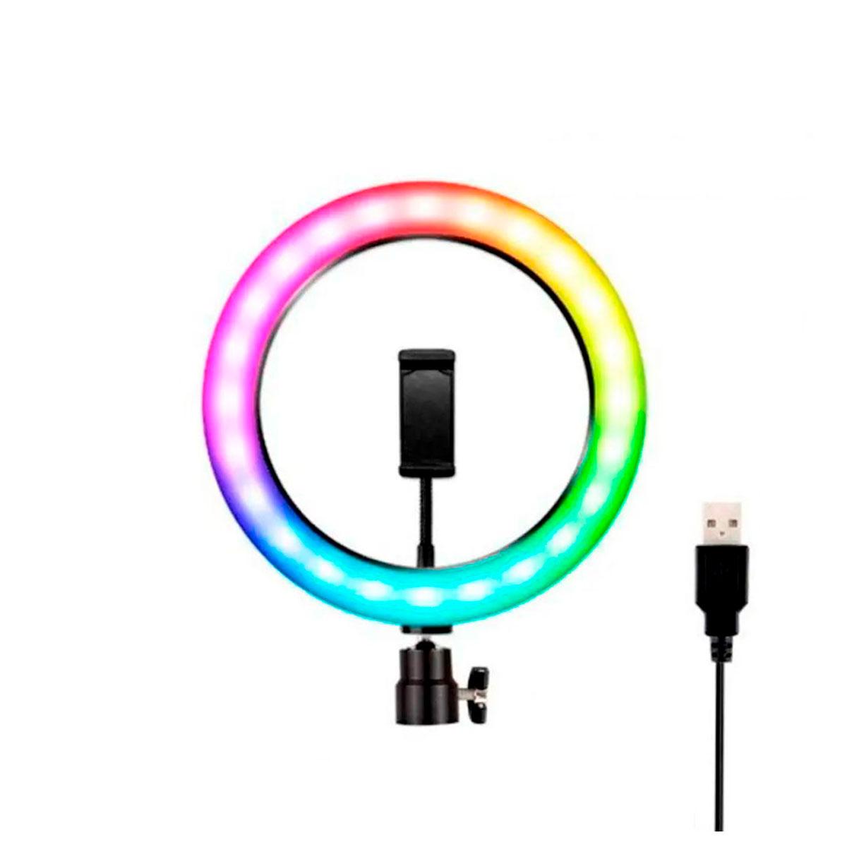 Кільцева лампа Ring Light MJ20 RGB LED 20см на USB