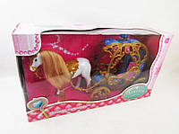 Игровой набор Карета с конем для девочек подарок 247B