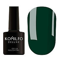 Гель-лак Komilfo Deluxe Series №D295 (зелений темний, емаль), 8 мл