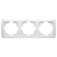 Потрійна горизонтальна рамка VIKO Carmen Біла