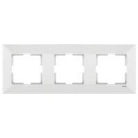 Тройная горизонтальная рамка VIKO Meridian Белая
