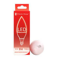 Светодиодная лампочка LED E14 4100K 8W Electro House свеча