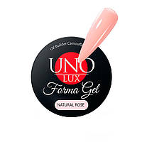 Камуфлюючий гель моделюючий Uno Forma Gel Natural Rose, 15 мл