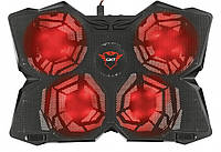 Подставка для ноутбука GXT278 YOZU COOLING (17.3") RED LED Black