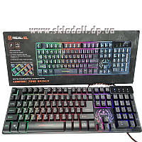 Клавиатура REAL-EL Comfort 7090 Вacklit, black, с подсветкой, USB