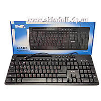 Клавиатура Sven Standart KB-S302 ,black, USB