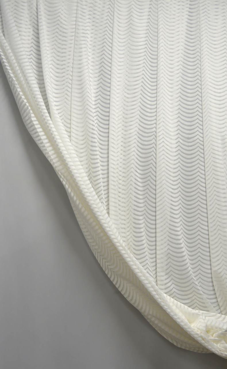 Тюль жакард БТ-847 кремовий, фото 1