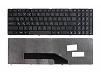 Клавиатура для ноутбука Asus K50, K51, K61, F52, P50, X5 (островные кнопки, глянцевый фрейм) RU черная новая