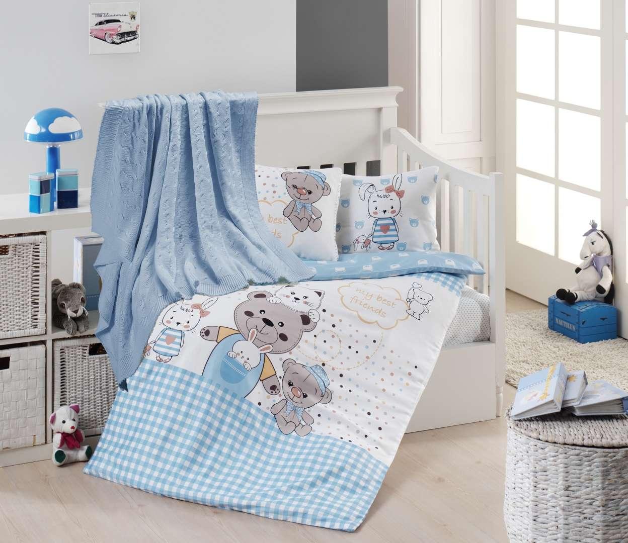 Комплект постільної білизни для немовлят First Choice Baby Nirvana 100х150 см. Teddy Bear