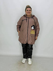 Легка вітровка "Злата" з плащівки на підкладці Розміри  62-64 66-68  74-76