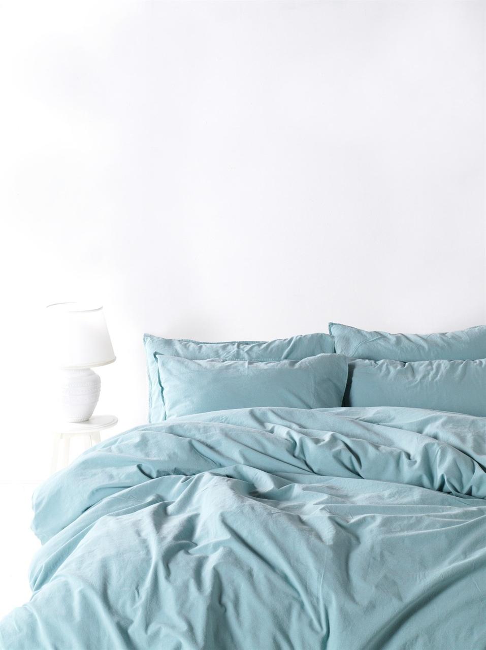 Постільна білизна Limasso Stonewashed Ranforse 200 х 220 см Mirabel Blue