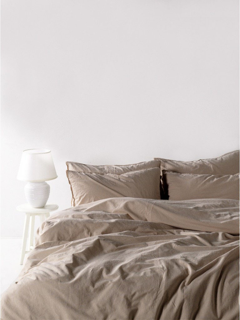 Постільна білизна Limasso Stonewashed Ranforse 200 х 220 см Oxford Tan