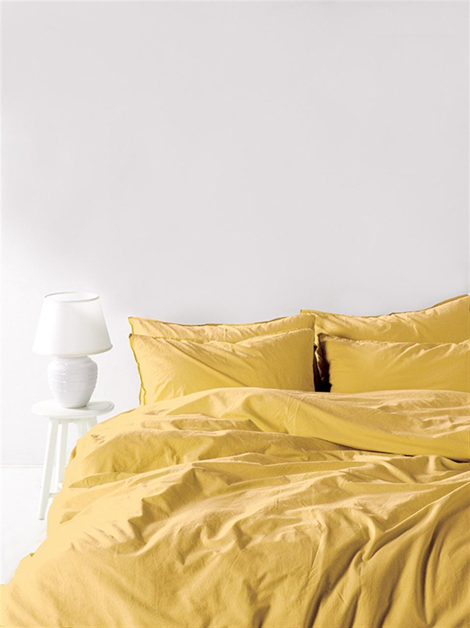 Постільна білизна Limasso Stonewashed Ranforse 200 х 220 см Lemonade