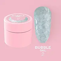 Гель блестки LunaMoon Bubble Gel №2 для дизайнов, 5мл