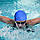 Силіконова шапочка для плавання Синя Silicone Swim Cap, шапочка для басейну, шапочка для плавання, фото 5