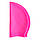 Шапочка для плавання Рожева Silicone Swim Cap, силіконова шапочка для плавання, плавальна шапочка, фото 3