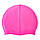 Шапочка для плавання Рожева Silicone Swim Cap, силіконова шапочка для плавання, плавальна шапочка, фото 4