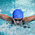 Силіконова шапочка для плавання Синя Silicone Swim Cap, шапочка для басейну, шапочка для плавання, фото 4
