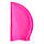Шапочка для плавання Рожева Silicone Swim Cap, силіконова шапочка для плавання, плавальна шапочка, фото 2