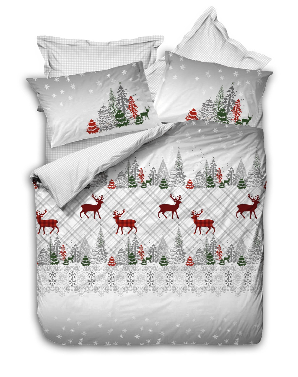Комплект постільної білизни Cotton Box Ranforce 200×220 Holly Gri, фото 1