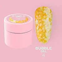 Гель блестки LunaMoon Bubble Gel №4 для дизайнов, 5мл