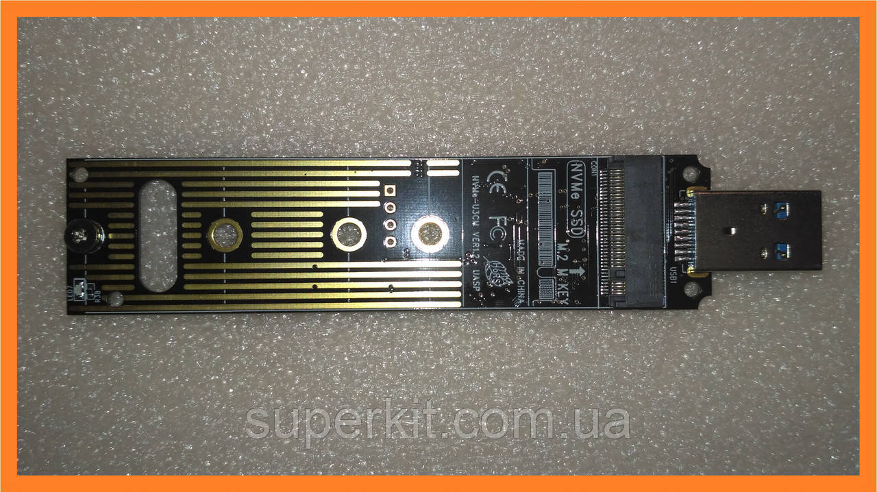 USB 3.1 USB 3.0 перехідник адаптер — M.2 NVMe SSD з інтерфейсом під'єднання PCI-e