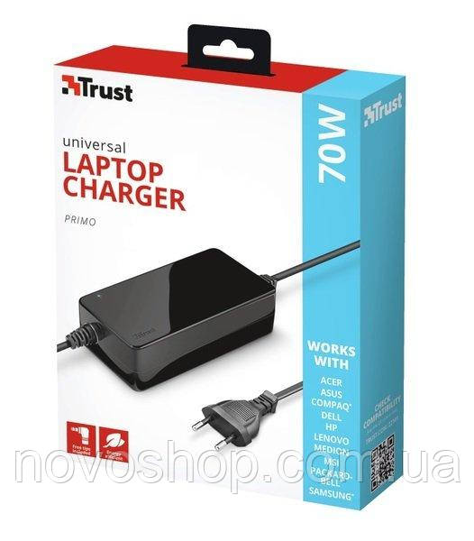 Адаптер живлення TRUST Primo 70W-19V Universal Laptop Charger