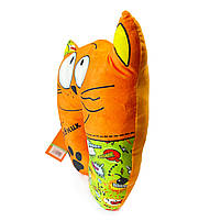 М'яка іграшка подушка-підголовник Кіт мандрівник, оранджевий, Копиця, 32*36*8 см, (00295-990), фото 2