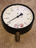 МТП-160, МП4-У, Манометр загальнотехнічний 1,6 кгс/см2 (0,16МПа,160 кПа) Ф160 мм М20*1,5 радіальний (сверб-НомНІ!), фото 2