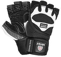 Перчатки для фитнеса raw power black/white m