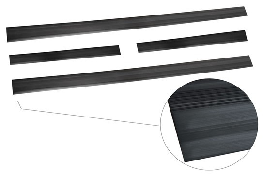 Универсальные резиновые защитные накладки на пороги шириной 4 см, фото 2