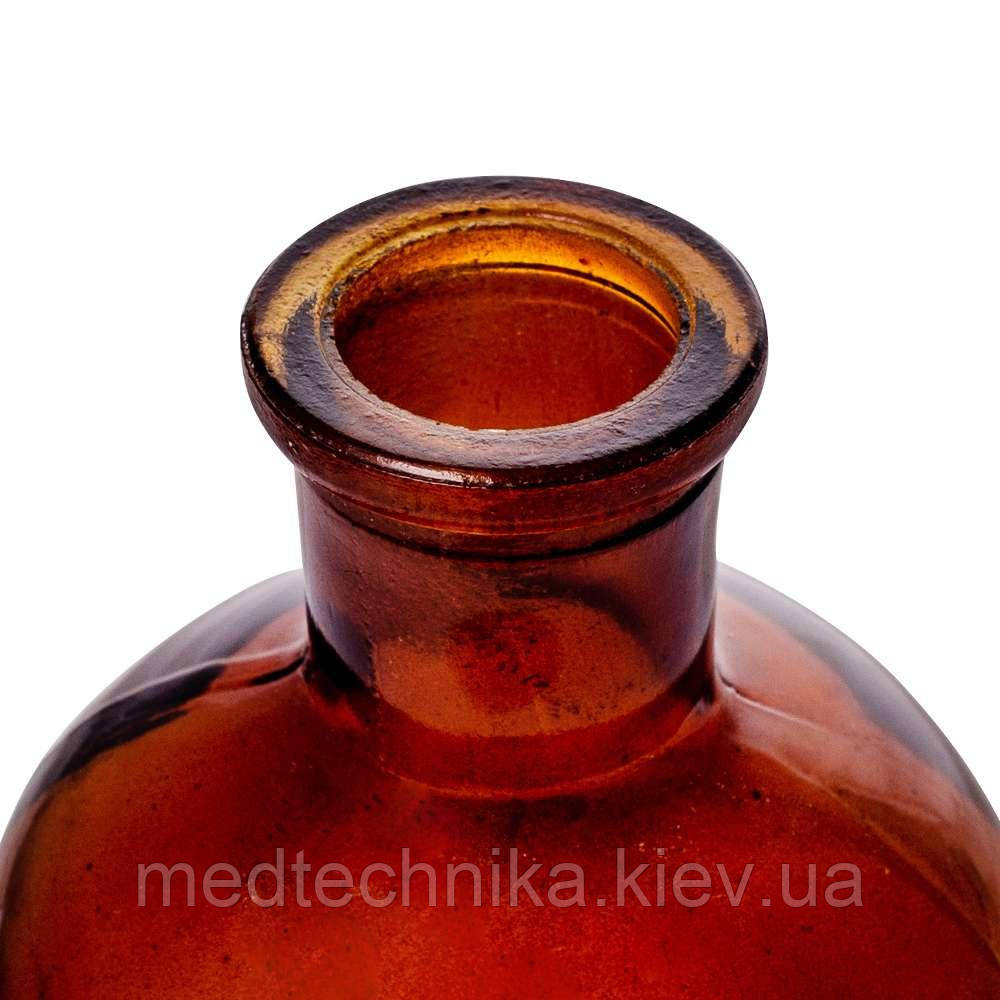 Бутыль для реактивов, 500 мл, с пробкой и узким горлом, темное стекло, Ridni - фото 2 - id-p1874897172