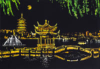 Скретч картина West Lake (в цвете) 41x29