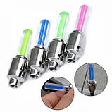 Неонові ніпели для авто, світлодіодна підсвітка коліс велосипеда, LED на ніпель, пара, фото 2