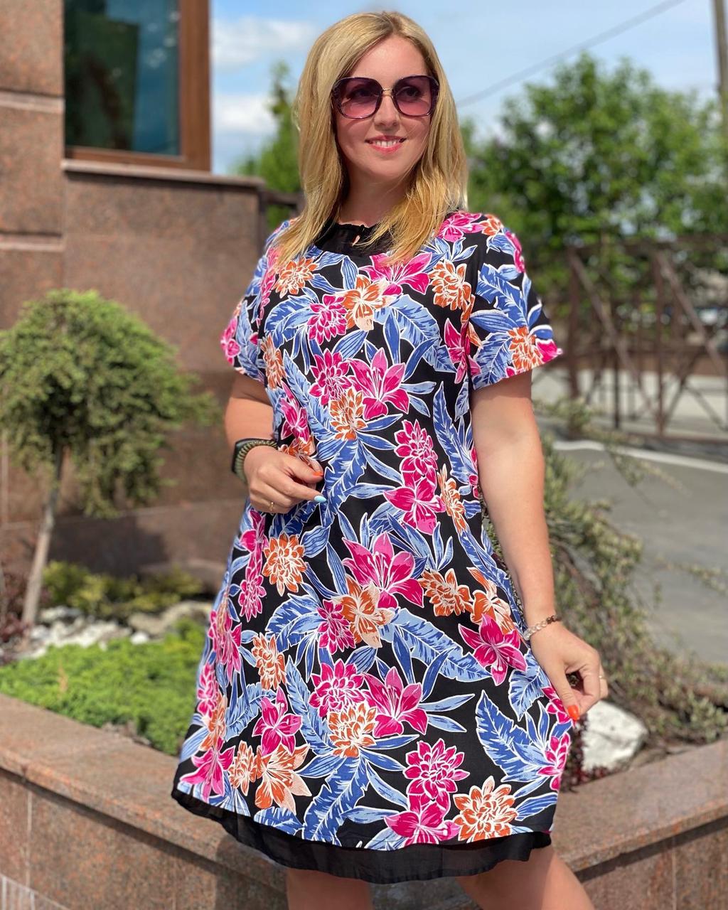 Легке літнє жіноче плаття з натуральної бавовни
