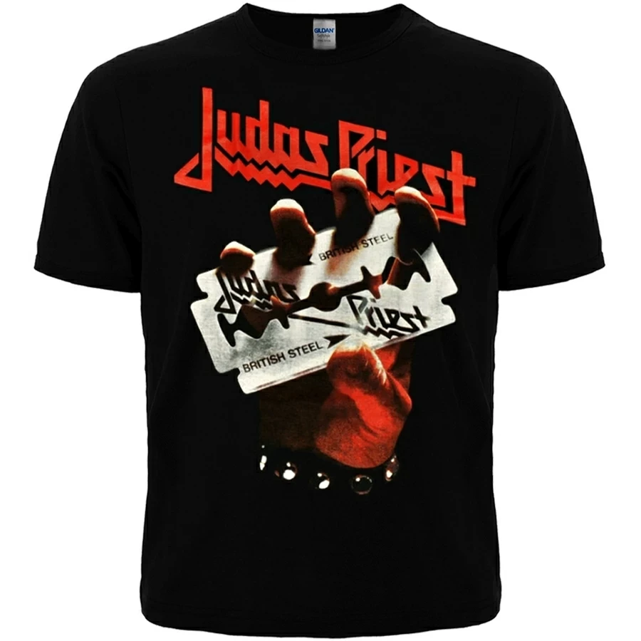 Футболка Judas Priest "British Steel" Футболка чорна | Футболка рокерська | Футболка музична