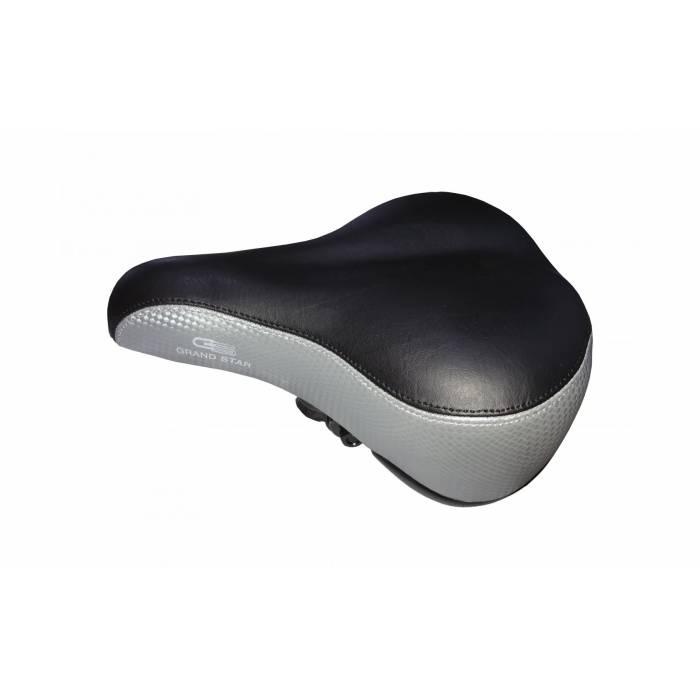 Сідло Grand Star GS-608-1B1D, чорно-сіре, фото 1
