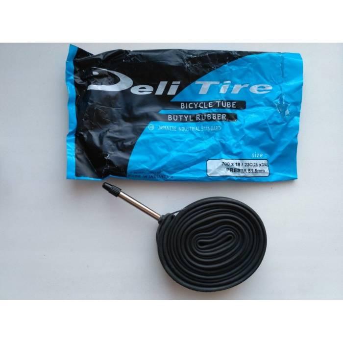 Камера DeliTire 700 x 19 / 23C FV (51,5 мм) Presta, фото 1
