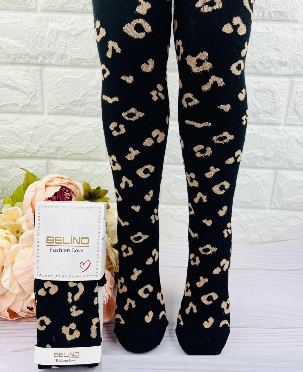 Леопардові колготи для дівчинки турецькі belino