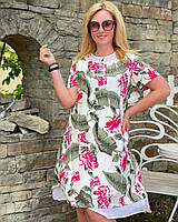 Легке літнє жіноче плаття з натуральної бавовни