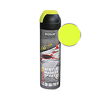 BIODUR Эмали для сигнальной маркировки CONSTRUCTION MARKING SPRAY 500мл Желтый